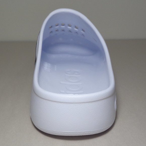 Adidas Size 11 M ADILETTE White Black Clogs Slides Sandals New Men\'s Shoes main image 12